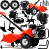 Glebogryzarka Hortmasz HGS65 XGTB BRIGGS&STRATTON Napęd na pompowane koła+PŁUG+KONSOLA+KOŁA STALOWE